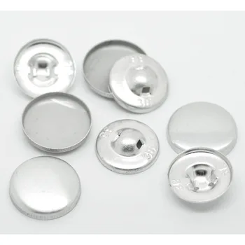 100 Rinkinių Tonas Aliuminio Nugarėlės Dangtelis Metaliniai Mygtukai 21mmx21mm(7/8