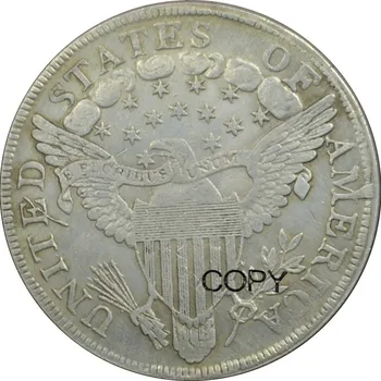 1801 Jungtinės Amerikos Valstijos Žalvario, Sidabro Padengtą Laisvės Doleris Kopijuoti Monetos/Aukštos Kokybės