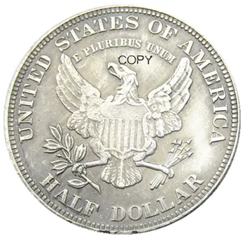 1877 Cornet Galvos Pusę Dolerio Modelius Sidabro Padengtą Kopijuoti Monetos