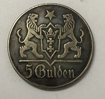 1927 Laisvo miesto Dancingo 5 Gulden