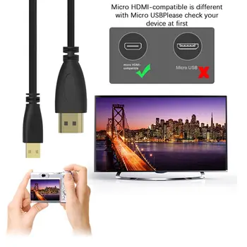 1M HDMI suderinamus Kabelis TELEVIZORIAUS, Televizijos Projektorius, Kompiuteris, Micro USB į HDMI suderinamus Adapteris, Splitter