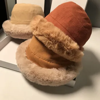 2020 Naują Kibirą bžūp Bombonešis skrybėlės, Kailiniai Skrybėlės Moterims Žiemos Rex Triušio Kepurę Fox fur moterų šiltas sniego kepurės elegantiškas ponios