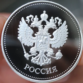 40mm Sidabro Padengtą Atminimo Medallion Monetų Kolekciją St. George ' s Dragon Skerdimo Rusijoje