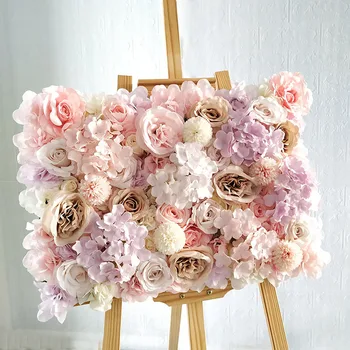 40x60cm Dirbtinių Gėlių Sieninės 3D Fonas Sienos Šilko Rožių Žiedai, Vestuvių Dekoravimas Namų Dekoro Backdrops Baby Shower
