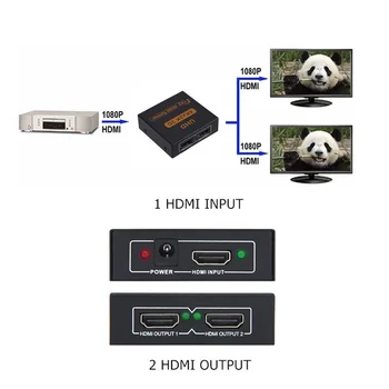 4K 1x2 HDMI suderinamus Jungiklis 1x2 Splitter HDMI suderinamus Uosto Automatinis Perjungiklis Palaikymo 3D Full HD1080P DVD pc HDTV