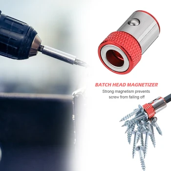 6.35 mm Metalo Stiprus Magnetizer Nuimamas Žiedas Magnetas Vairuotojo Elektrinis Atsuktuvas Tiek su Magnetine Mova, skirta Namų Varžtas Tiekimo