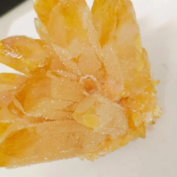 620-680g Natūralus geltonasis dvasios kvarco kristalų sankaupos gydymo egzempliorius, skirtas namų ir biuro apdailos fengshui