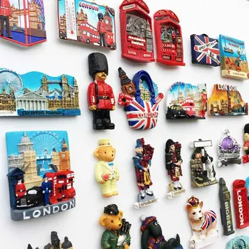 Anglija Jungtinė Karalystė Hemsby Londono Suvenyrai, Šaldytuvai Sienos Lentos, Šaldytuvo Magnetų 3D Magnetiniai Lipdukai Namų Dekoro