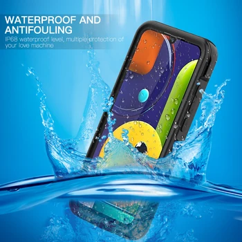 Atsparus vandeniui Nardymo Atveju, Samsung Galaxy A02S A72 A52 A32 A51 5g Nardant po vandeniu Dangtelis, Skirtas 