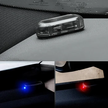 Automobilio Saulės LED Šviesa 5V Su USB Įkrovimo lizdas Visiems Automobilių 