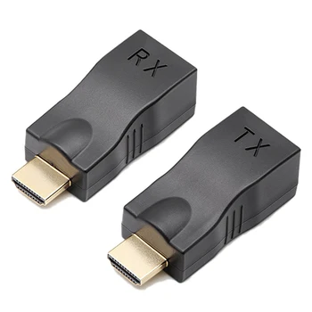 HDMI Išplėtimo Iki 30m Per Pratęsimą CAT5e / CAT6 UTP Ethernet Kabelis RJ45 Uostų LAN Tinklo 4K HDMI suderinamus Extender