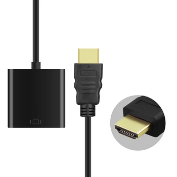 HDMI į VGA Adapteris, 1080P HDMI Male VGA Female Video Konverteris, Laidas, skirtas Xbox/ PS4/ HDTV/ PC/ Laptop/ Projektorius