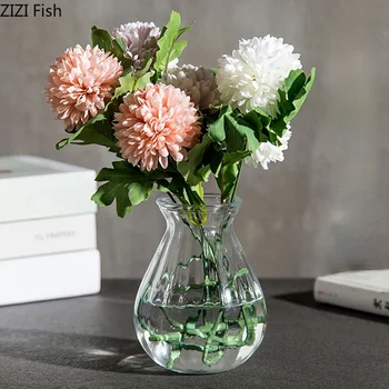 Hydroponic Stiklo Vaza Gėlių Kompozicijų Augalų Konteinerių Paprasta Skaidri Mini Vaza Stalviršio Baldai Meno Namų Puošybai