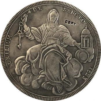 Italijos narių 1823 1 Scudo - Leonas XII Sede Vacante kopijuoti monetas