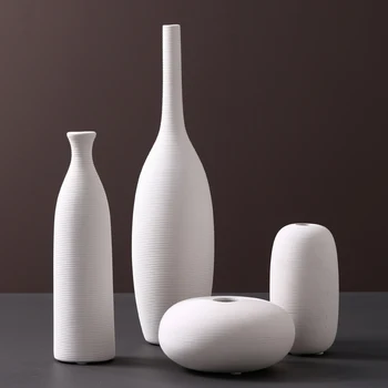 Japonų Stiliaus Vazos Apdailos Sausainių Keramikos Vaza, Balta Vaza Aukščio Vaza Gėlėms Kambarį Dekoro Priedai
