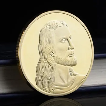 Jėzaus atleidimas proginių monetų Kolekciją Meno Dovanos Lydinio Suvenyrų Auksą, Padengtą Monetos Metalo Antikos Imitacija