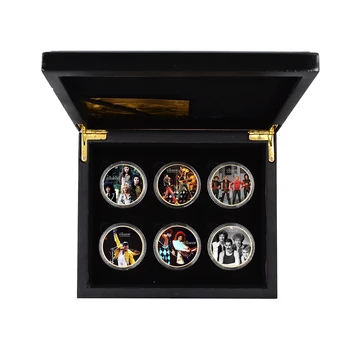 Karalienė Sidabro Moneta, Freddie Mercury Atminimo Iššūkis, Monetų Kolekcionieriams Aukso Žaisti Erelis Atgal Kalėdų Dovanų 6pcs/box