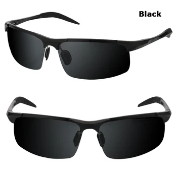 Karšto Pardavimo vyriški aliuminio-magnio automobilių vairuotojai, naktinio matymo akiniai anti-glare poliarizuotos šviesos reguliatorius akiniai nuo saulės, Poliarizuoti Vairavimo Akiniai