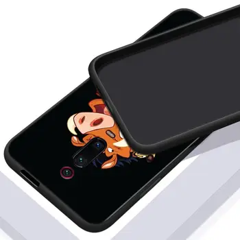 Liūtas Karalius Simba Už Xiaomi Redmi 9 9C 9A 9I 9T 10X 8A 8 7A 7 6A 6 5 S2 Y3 Y2 K30 Ultra K20 Pro Black Telefono dėklas