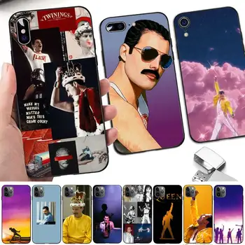 LVTLV Freddie Mercury Karalienė Telefono dėklas skirtas iPhone 11 12 13 mini pro XS MAX 8 7 6 6S Plus X 5S SE 2020 XR dangtis