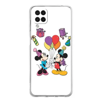 Mickey Mouse Atveju, Samsung Galaxy A51 A71 4G A01 A11 A21 A31 A12 A02 A02s A42 5G Skaidrus, Minkštas Viršelis Coque