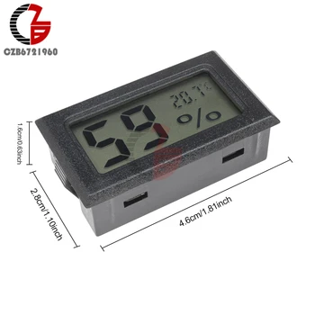 Mini LCD Skaitmeninis Termometras su Drėgmėmačiu Automobilių Automatinis Temperatūros ir Drėgmės Jutiklis Metrų Patalpos Lauko Temperatūros Testeris Detecor