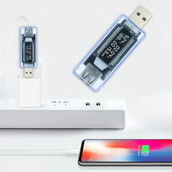 Mini USB Testeris, Skaitmeninis Srovės Įtampos Indikatorius Elektros Ammeter Galios Matuoklis Telefono Įkrovimo Multimetras Voltmeter Detektorius