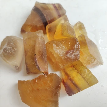 Natūralių Neapdorotų Geltonos spalvos Fluorito Raw Krištolo Akmens Gydymo Kvarco Mineralų Energijos Akmuo Žetonų Papuošalai Roko Pavyzdys 