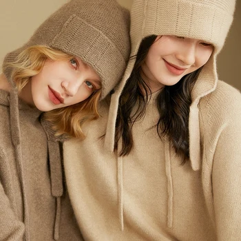 Naujas Atvykimo Rudens Žiemos Moterų Skrybėlės, Ožkos Kašmyro Megztinių Headgears Minkštas Storas Šiltas Mados Mergina Skrybėlę 6Colors Aukštos Quanlity