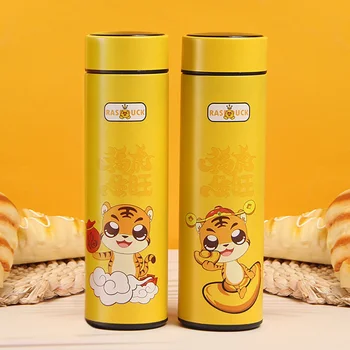 Naujųjų metų Leidimas mažai geltona antis tigro metais bendrai firminių protingas termosas puodelio verslo dovanų puodelį dovanų reklama tiesiai