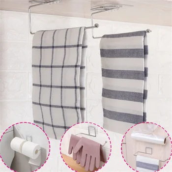 Nerūdijančio plieno tualetinio popieriaus laikiklis rankšluosčiams stalčiuko sienos pakaba virtuvės Maisto Filmas vonia stalčiuko Vonios Rankšluosčių kabykla