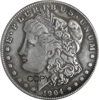 Nesąlyginės Narių 1904 O 1 Vieno Dolerio Morgan Doleris Cupronickel Sidabro Padengtą Replika Kopijuoti Monetas