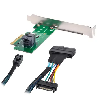 NGFF PCI-E 3.0 4.0, kad SFF-8643 Kortelės Adapteris ir U. 2 U2 SFF-8639 NVME PCIe SSD Kabelis