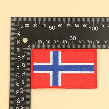 Norvegijos Vėliava Piktogramą, Dekoratyviniai Audiniai Lipdukai Modelis Išsiuvinėti Pleistras Aplikacijos 