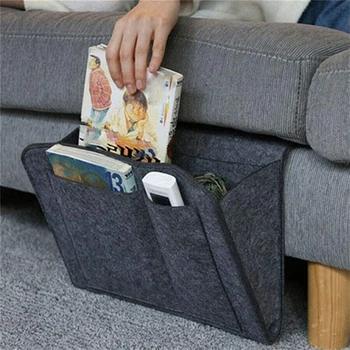 Nuotolinio valdymo pakabukas bedhead sofa saugojimo lova rėmo maišelį, sofos organizatorius kišenė leidiniai