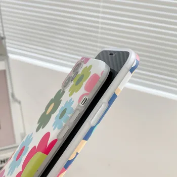 Ottwn Vasaros Gėlės Telefono dėklas Skirtas iPhone 12 Pro Max Mini Pro 11 Max X XR XS Max 7 8 Plius SE2020 atsparus smūgiams Minkštas DTD Galinį Dangtelį