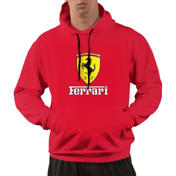 Pavasarį ir Rudenį Vyrų ir Moterų 3D Spausdinimo Ferrari Logotipas Hoodie Palaidinukė Lauko Veikia Mados Puloveris Palaidinukė