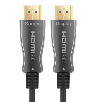 Prozor Optinio Pluošto HDMI Suderinamus 2.0 Kabelis Paramos Didelės Spartos 18Gbps 4K 3D 4:4:4 ARC HDCP 2.2 15M/30M už PS3, PS4 TELEVIZIJA Projektorius