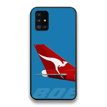 Qantas Airlines Logotipą, Telefono dėklas, Skirtas Samsung Galaxy A52 A21S A02S A31 A12 A81 A10 A20E A30 A40 A50 A70 A80 A71 A51 5G