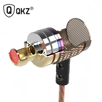 QKZ DM6 Profesinės Genunie 3.5 mm Laidinio Ausines in-ear Ausinės Metalas, Heavy Bass Garso Kokybės Mobilųjį Telefoną, Tabletės