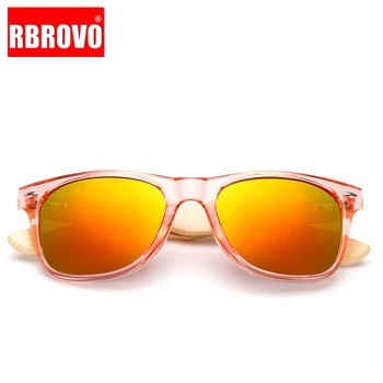 RBROVO 2021 Bambuko Rėmo akiniai nuo saulės Moterims Derliaus Prekės Dizaineris Klasikinis Metalo Saulės Akiniai Lauko Medinėmis Kojomis Oculos De Sol