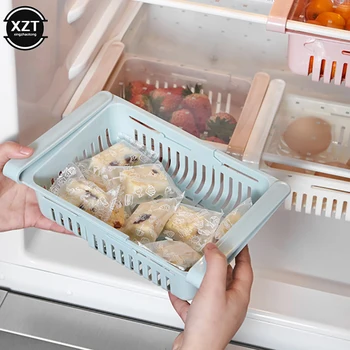 Reguliuojamas Tampus Šaldytuvas Organizatorius Stalčių Krepšelį Šaldytuvas Pull-out Stalčiai Šaldytuve saugojimo priedai