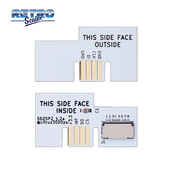RetroScaler SD2SP2 Micro SD TF Kortelės Adapterį 1.2 Nintendo Gamecube NGC NTSC SD2SP2 SDLoad SDL