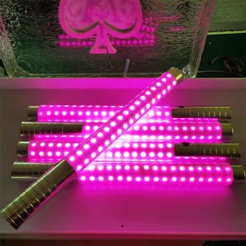 Rožinė LED juosta naktiniame klube LED Šampano Sparklers Strobe Baton Didelis Premium Įkraunamas Led Butelis Topper 