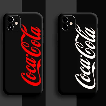 Skanus Soda Colaa Stiliaus Telefono dėklas Skirtas Iphone 11 12 Pro Max X 6, 6s 7 8 Plus XS XR 12mini Se 2020 Saldainiai Telefonas Atvejų