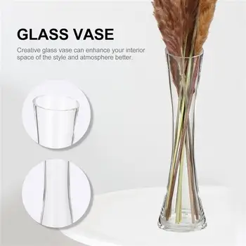 Stiklo Vaza Unikalus Praktinis Patvarus Kūrybos Prabangus Stilingas, Madingas Gėlių Butelis Gėlių Turėtojas Vaza Dekoras Dekoratyvinis Vas