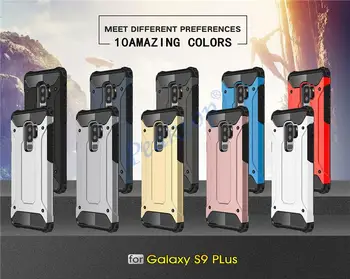 Tvirtos, Sunkiai PC atsparus smūgiams Metalo Šarvai telefono dėklas Samsung Galaxy A5 A6 A7 A8 A9 j3 skyrius J4 J6 J7 J8 Plius 2018 Apsauginis Dangtelis