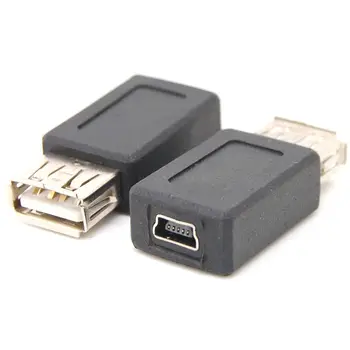 USB 2.0 moterų Standartinio Tipo A į mini USB Female Adapteris ADAPTERIS Keitiklis, NAUJAS