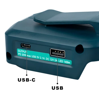 Už Bosch 18V Ličio Jonų Baterija, USB Įkroviklį, su C Tipo Kroviklis LED Darbo, Šviesos, Bevieliuose Elektros Šaltinis, Maitinimo Šaltinis, Tik