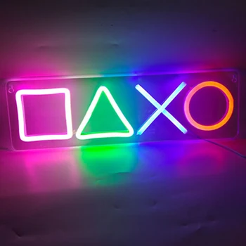 Žaidimo Piktogramą Led Neonas Pasirašyti Šviesos XOXO Akrilo Neon Naktį Šviesa už Kambario Dekoro Sienos Meno Kabo Lempa, Kalėdų, Gimtadienio Dovana, Baras